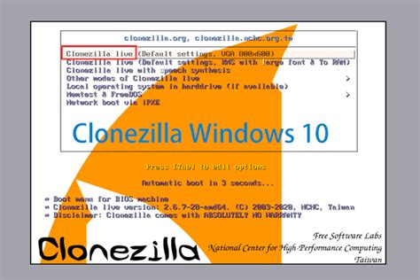 mount clonezilla image windows 10